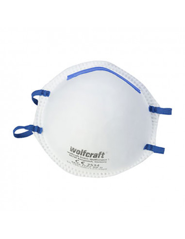 Pack 20 masques anti-poussière ffp2 nr d 4837000 wolfcraft