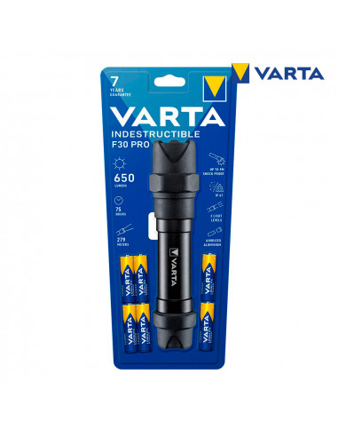 Lampe de poche indestructible f30 pro varta