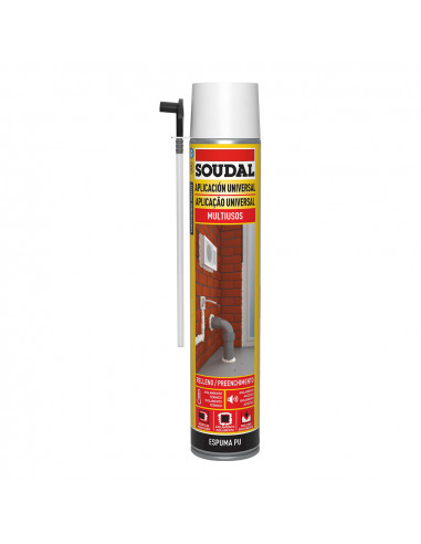 Mousse canule classique 750ml 115797 soudal