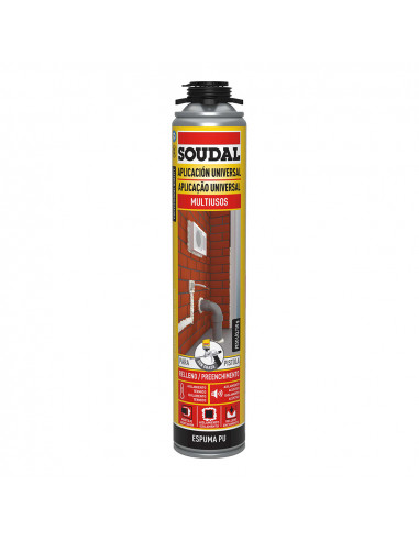 Mousse pistolet classique 750ml 115798 soudal.