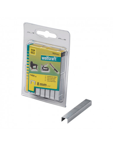 Pack de 1400 agrafes largeur 8mm. type 053 7031000 wolfcraft