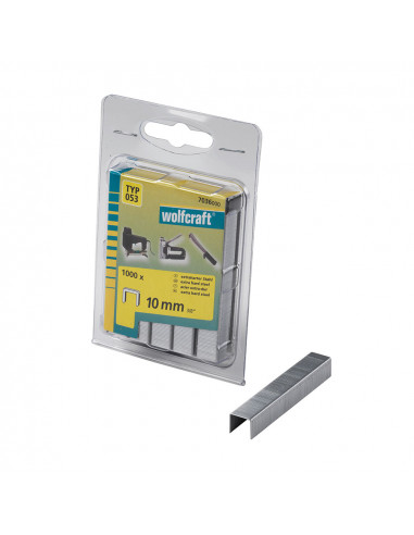 Pack de 1000 agrafes largeur 10mm. type 053. 7036000 wolfcraft