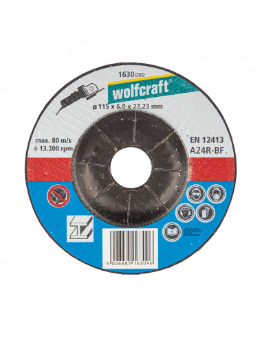 Disque de lissage ø115x6,0x22,23mm. 1630099 wolfcraft