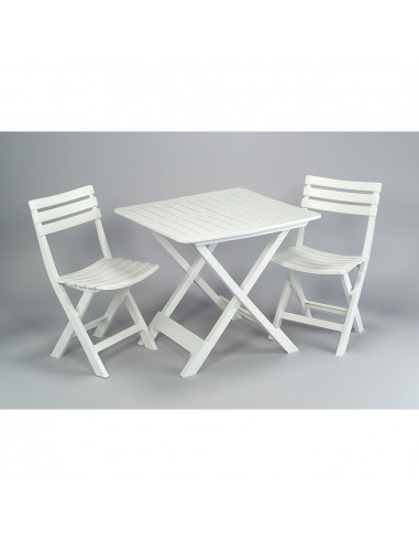 Camping set couleur: blanc 44x41x78cm/80x72x70cm modèle: camping set progarden