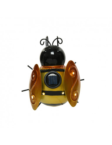 lumiere solaire en forme d'abeille 14,5x13x5cm