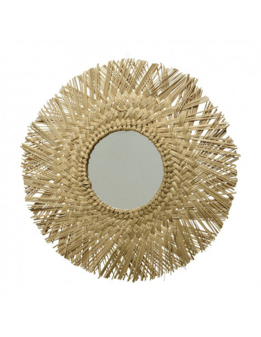 Miroir decoratif roseaux ø50x1cm