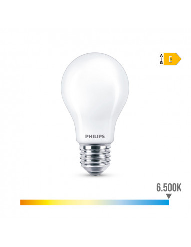 Ampoule led standard e27 8,5w 1055lm 6500k lumière froide ø6x10,4cm. philips