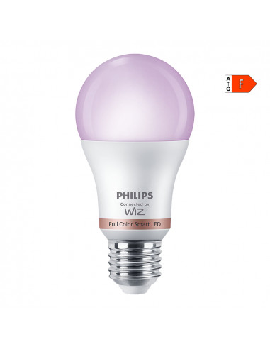 *s.of* ampoule led standard e27 8w full colors wifi wiz philips