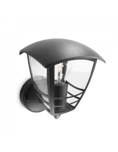 Applique exterieur mural 1x60w noir mod. creek philips.