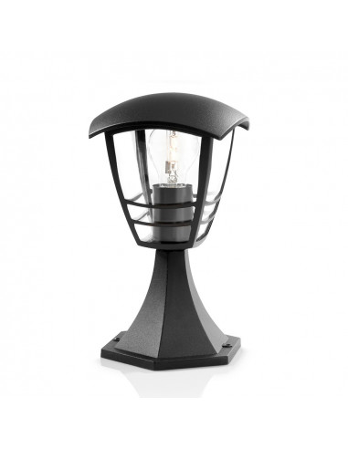 Applique exterieure face superieur mur 1x60w noir mod. creek philips.