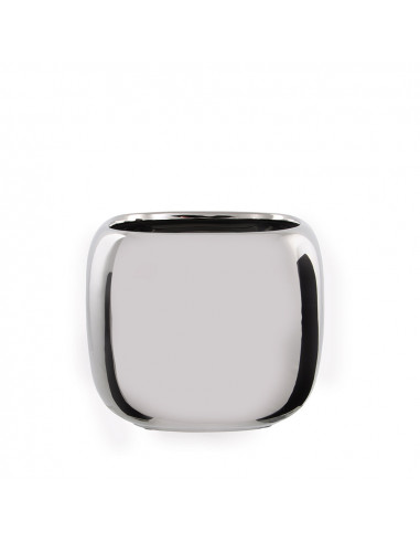 Pot manon carré argent h17cmx21x21cm