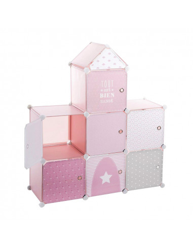 Rangement pour enfant pink castle