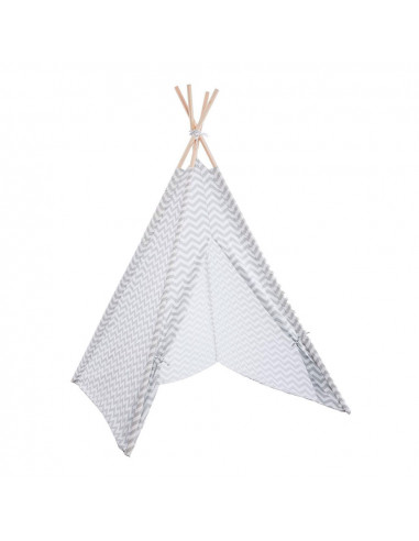 Tipi gris avec couvercle de rangement 160x120x120cm