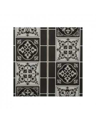 Décoratif tuile autocollant modèle couleur noire