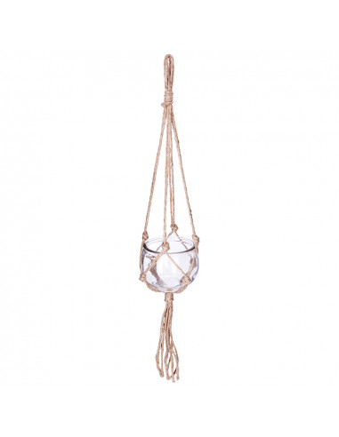 Boule de cristal et cintre yute ø10,5cm