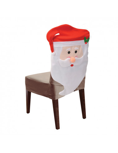 Housse de chaise en feutre santa 45x73cm