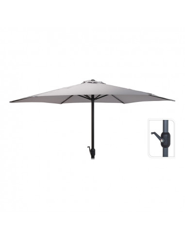 Parasol ø300cm hauteur maximum 3m couleur: gris clair