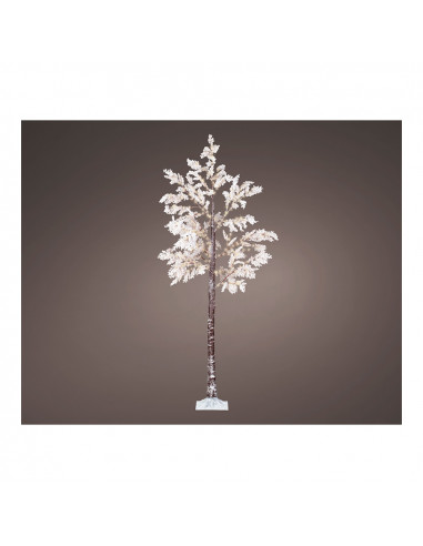Arbre micro led fleurs blanches ip44 210cm