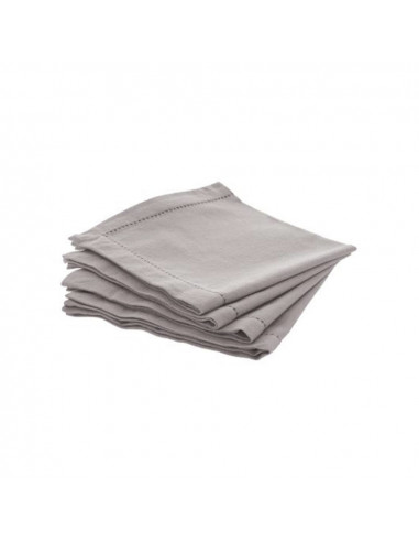 Lot de 4 serviettes en coton couleur tachetée 40x40cm