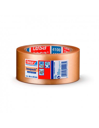 Ruban d'emballage pvc transp. robuste 66m x 50mm tesa