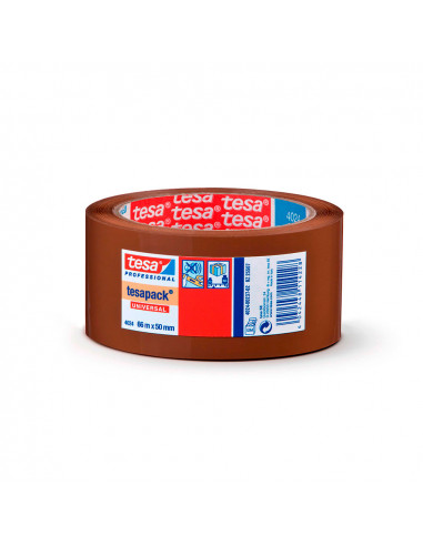 Ruban d'emballage polyoléfine marron 66m x 50mm 4024 tesa