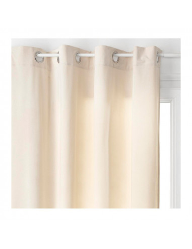 Rideau avec oeillets couleur ivoire 140x260cm