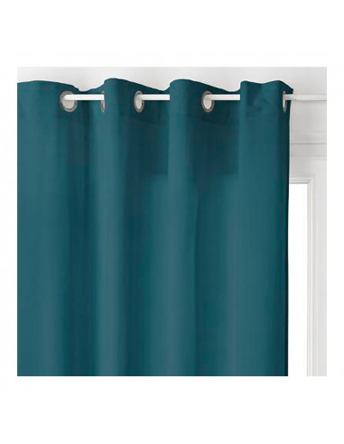 Rideau avec oeillets couleur bleu lilou 140x260cm