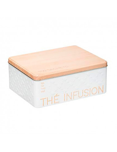 Boîte métallique pour infusions pour 100 unités mod scandi nature
