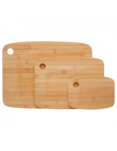 Set 3 planches à découper en bambou