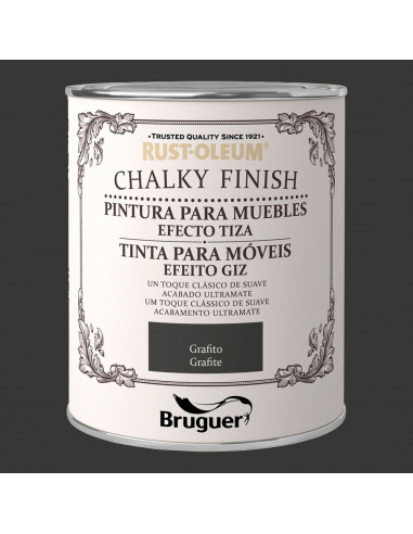 Rust-oleum chalcky finish meuble graphite 0,75l 5397533 bruguer