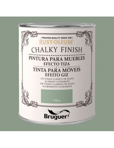 Rust-oleum chalcky finish meuble olive 0,75l 5397527 bruguer