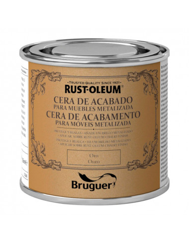 Rust-oleum cire finition chalky pour meubles or 0.4l 5397505 bruguer