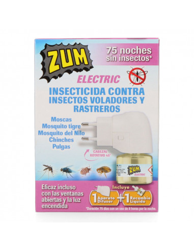 Zum insecticide electrique appareil + recharge. t-1001