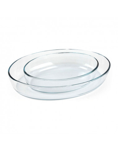 Set 2 plateaux ovaux pour four.