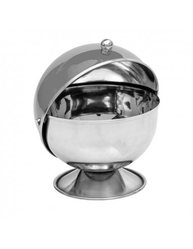 Petit bol à sucre en inox.