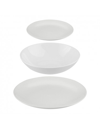 Art de la table 18 pieces couleur blanc.