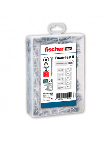 Pack 220 vis assorties fpfii misterbox 558779 fischer