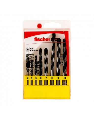 Pack 8 forets percusion e 3/4/5/6/7/8/9/10 536607 fischer