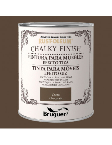 Rust-oleum chalcky finish meuble cacao 0,75l 5397519 bruguer