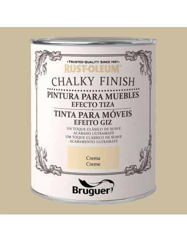 Rust-oleum chalcky finish meuble crème 0,75l 5397512 bruguer