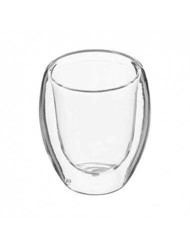Paquet de 2 unités de tasses à café à double paroi 7cl