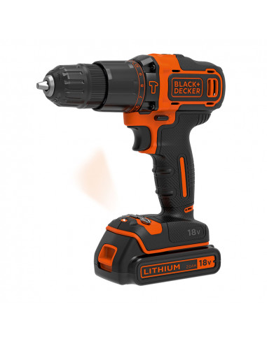 * s.of * percer à percussion 18v bdchd18kb-qw black+decker