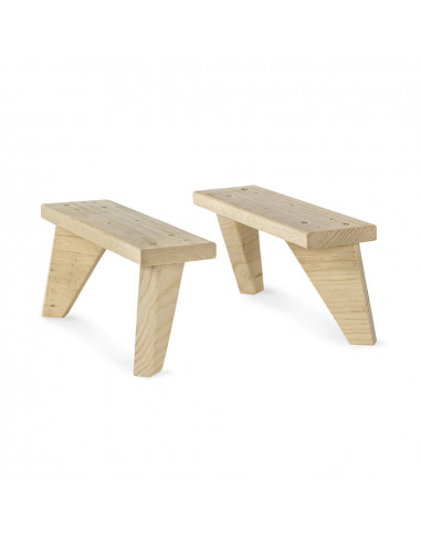 Lot de 2 pattes de pin massif dynamique astigarraga