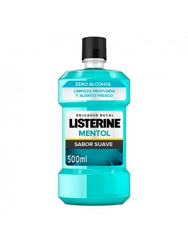 Antiseptique buccal 500ml listerine zero menthol (saveur lisse)