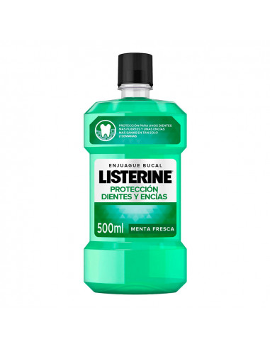 Antiseptique buccal 500ml dents et gommes listerine (menthe fraîche)