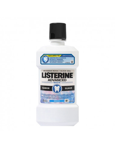 Antiseptique buccal 500ml blanchissement listerine (saveur lisse)