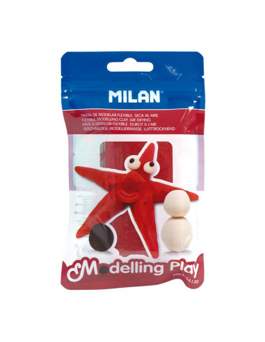 Pâte à modéliser modélisation jouer à sec dans l'air, 100g rouge milan