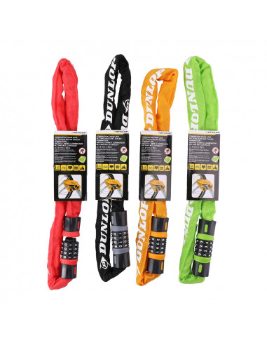 Cadenas de sécurité avec verrouillage de numéro dunlop