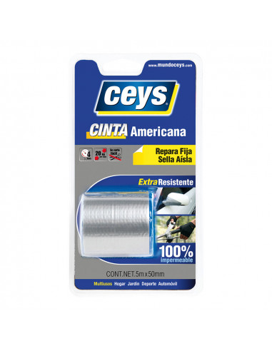 Ceys american ribbon silver blister 5m x 5mm 507601