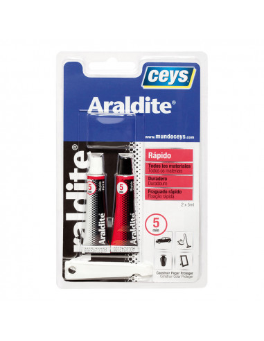 Ceys araldite rapido pequeño blister 5+5ml lase 510206